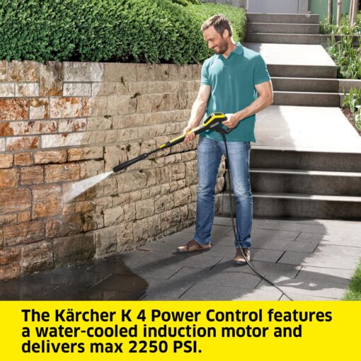 Kärcher Pressure Washer, K4 Power Control, Max 1900 PSI, 26 ft. Hose, 2 Spray Wands - 1.5 GPM - Image 6
