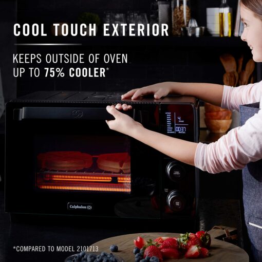 Calphalon Performance Cool Touch Toaster Oven with Turbo Convection, Large (2106488), Black/Silver - Image 5