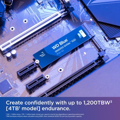 Western Digital 2TB WD Blue SN5000 NVMe Internal Solid State Drive SSD - PCIe Gen 4.0, M.2 2280, Up to 5,150 MB/s - WDS200T4B0E - Image 3