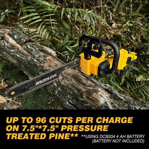 2-IN-1 Cordless 10-Inch Pole Saw And Chainsaw Compatible with Dewalt 20V MAX* Battery, Auto Oiling, Total Reach of Max 15ft, Electric Pole Saw for Tree Trimming Pruning (Battery NOT Included) - Image 6