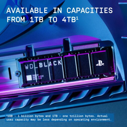 WD_BLACK 2TB SN850P NVMe M.2 SSD Officially Licensed Storage Expansion for PS5 Consoles, up to 7,300MB/s, with heatsink - WDBBYV0020BNC-WRSN - Image 3