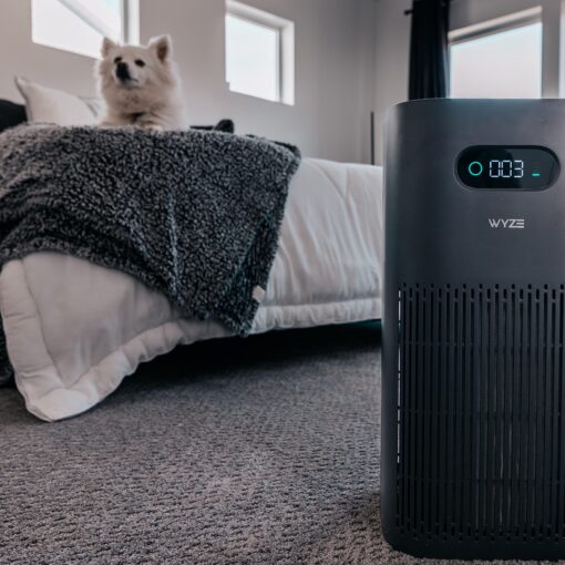 Wyze Air Purifier with Allergen Filter(Standard), for Home Large Room, HEPA 13, 21db Quiet Sleep Mode, 550 sq ft, Remove 99.97% Pet Hair, Pollen, Dust, Dander, Smoke, Smart WiFi Alexa Google, Black - Image 3