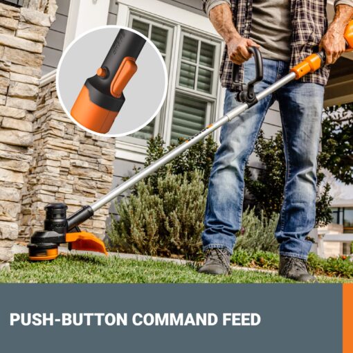 Worx WG183 40V 13" Cordless String Trimmer (Batteries & Charger Included) - Image 3