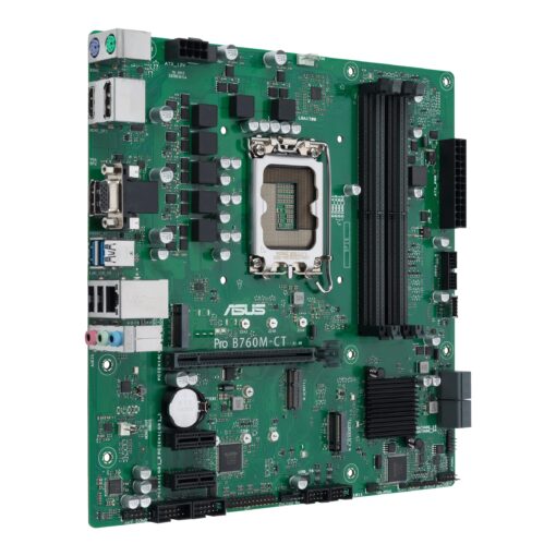 ASUS Pro B760M-CT-CSM Intel LGA1700(13th&12th Gen)mATX commercial motherboard,DDR5,PCIe 4.0,2xM.2 PCIe 4.0 slots,front USB 3.2 Gen 1 Type-C,D-Sub,TPM IC onboard,Q-LED Core,Mono-out header,SMBUS header - Image 4