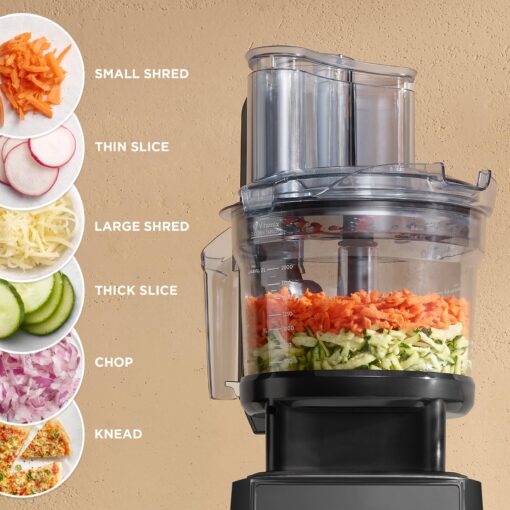 Vitamix 12-Cup Food Processor Attachment with SELF-DETECT™, Compatible with Ascent and Venturist Series, Black - Image 7