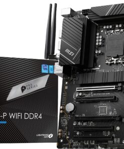 MSI PRO B760-P WiFi DDR4 ProSeries Motherboard (Supports 12th/13th/14th Gen Intel Processors, LGA 1700, DDR4, PCIe 4.0, M.2, 2.5Gbps LAN, USB 3.2 Gen2, HDMI/DP, Wi-Fi 6E, Bluetooth 5.3, ATX)