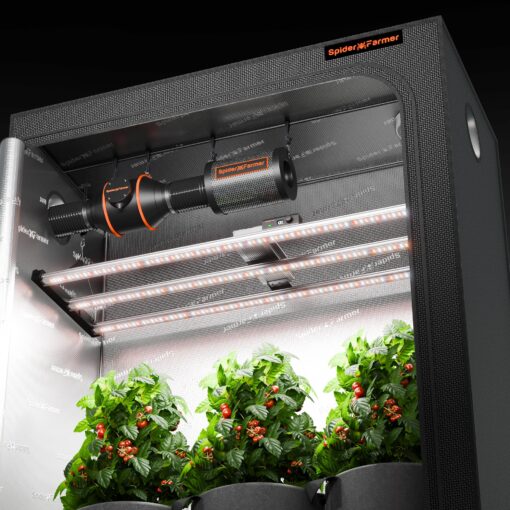 Spider Farmer SE4500 320W LED Grow Lights, Samsung LM301H EVO Diodes, 2025 Upgraded Remote App Control, 2X4ft Coverage Full Spectrum Dimmable Bar Style Growing Lamp for Indoor Plants - Image 3