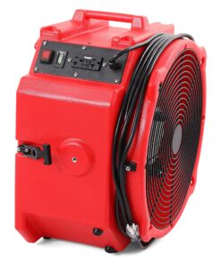 MOUNTO AM25AX 2-Speed 1/4hp 4000cfm 18inch Axial Air Mover Fan Blower with Roto-Mold housing for Water Damage Restoration