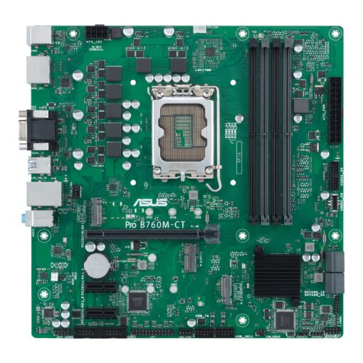ASUS Pro B760M-CT-CSM Intel LGA1700(13th&12th Gen)mATX commercial motherboard,DDR5,PCIe 4.0,2xM.2 PCIe 4.0 slots,front USB 3.2 Gen 1 Type-C,D-Sub,TPM IC onboard,Q-LED Core,Mono-out header,SMBUS header - Image 5
