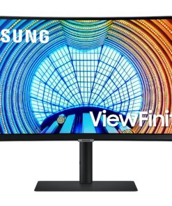SAMSUNG Viewfinity S65UA Series 34-Inch Ultrawide QHD Curved Monitor, 100Hz, USB-C, HDR10 (1 Billion Colors), Height Adjustable Stand, TUV-certified Intelligent Eye Care (LS34A654UBNXGO),Black