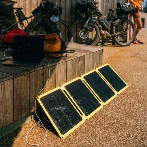 SunJack 60W Folding Portable Solar Panel Charger with Kickstands, IP67 Waterproof ETFE and DC/USB-A QC3.0 / USB-C PD30 for Cell Phone, Laptop, Power Station, Backpacking, Camping, Hiking, Emergency - Image 2