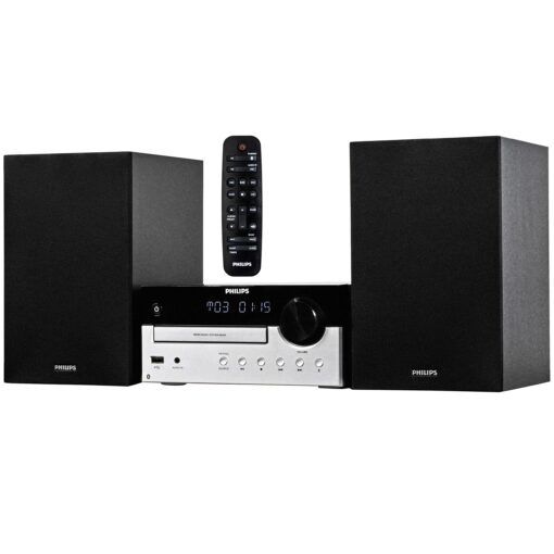 PHILIPS Bluetooth Stereo System for Home with CD Player, MP3, USB, Audio in, FM Radio, Bass Reflex Speaker, 60W, Remote Control Included - Image 8