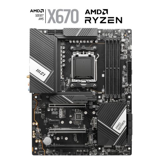 MSI PRO X670-P WiFi ProSeries Motherboard (AMD AM5, DDR5, PCIe 4.0, SATA 6Gb/s, M.2, USB 3.2 Gen 2, Wi-Fi 6E, HDMI/DP, ATX) (Renewed) - Image 7