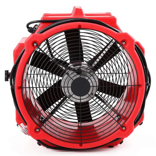 MOUNTO AM25AX 2-Speed 1/4hp 4000cfm 18inch Axial Air Mover Fan Blower with Roto-Mold housing for Water Damage Restoration - Image 3