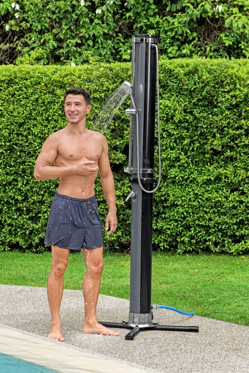 Bestway Flowclear SolarFlow 9 Gal Solar-Heated Outdoor Shower | Portable, Outside Shower Station Fixture | Great for Camping, Pool Area, Beach House - Image 9
