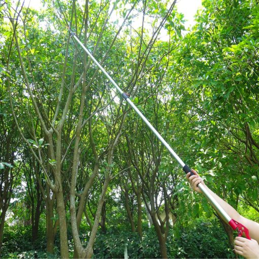 Mesoga 5.6-13 Foot Extendable Tree Pruner, Cut and Hold Pruning Trimmer, Long Reach Pole Saw, Telescoping Fruit Picker, Branches Bypass Lopper - Image 4