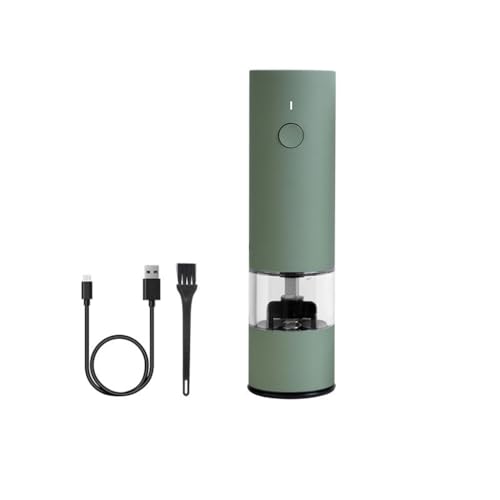 DFHBFG Outdoor Portable Small Grinder Kitchen Tools Rose Salt Grinder Electric Pepper Grinder(Gray)