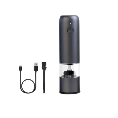 YMGSCC Mini Electric Pepper Grinder Outdoor Portable Pepper Grinder Charging(Gray)