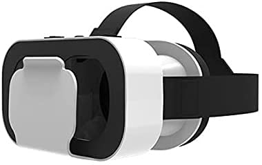 KouRy VR Headset, VR 3D Virtual Reality Headset for Movies and Games VR Glasses Goggles Compatible with iOS & Android, High Definition Optical Lens, Adjustable Pupil (Color: White)