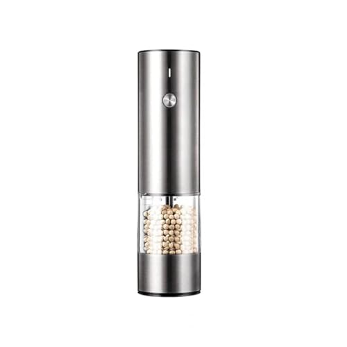 HBJWOV Electric Pepper Grinder Stainless Steel Sea Salt Pepper Grinder Rechargeable Kitchen Utensils