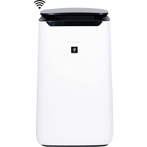 SHARP Smart Air Purifier Compatible w/ Alexa. Plasmacluster Ion Technology and Triple Filtration, including True HEPA Filter. Covers up to 2,430 sq ft for XL Rooms, for Dust, Smoke & Pollen. FXJ80UW