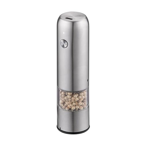 DFHBFG Outdoor Portable Mini Electric Pepper Grinder Automatic Sea Salt Spice Pepper Grinder