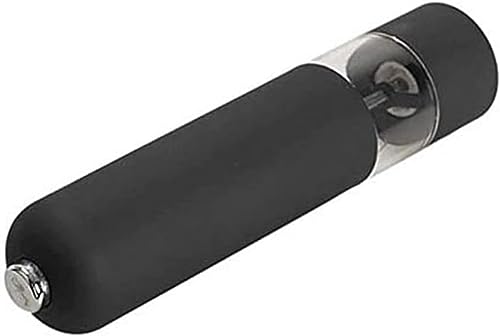Electric Pepper and Salt Grinder Set, Adjustable Coarseness, Battery Powered, One Hand Automatic Operation-Black