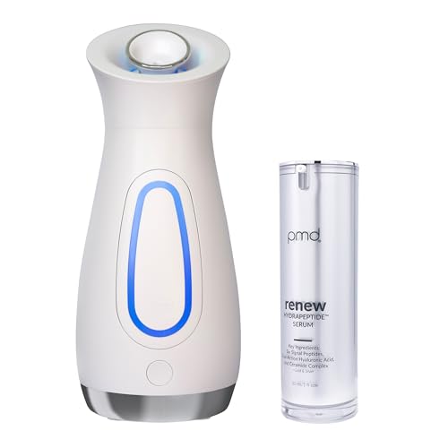 PMD Beauty SilkSteam Pro Facial Steamers Home Facial Spa - Rapid Start-Up Face Steamer for Facial - Adjustable Nozzle with Oil Filters and Renew Serum