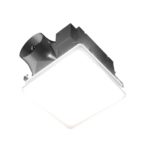 Broan-NuTone EVOLVE Premium Bathroom Exhaust Fan w/Light and Continuous Run, 110-130-150 Selectable CFM