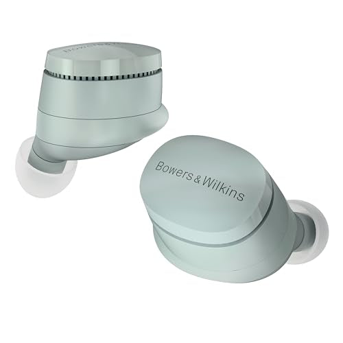 Bowers & Wilkins Pi6 Wireless Earbuds (Forest Green), in-Ear Bluetooth Earphones with aptX Adaptive & 12mm Drivers, Bespoke Active Noise Cancelling Earbuds, 3 Built-in Mics, 15-Min Quick Charging
