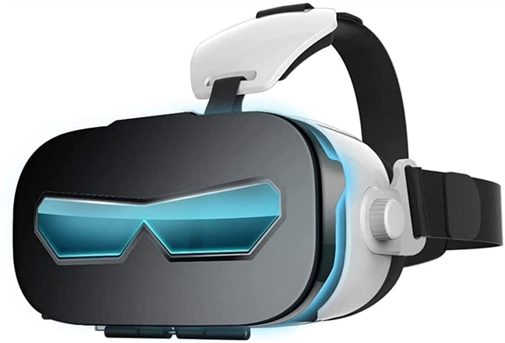 SMSOM 3D VR Glasses, VR Headset Compatible with iOS and Android Phones, 3D Virtual Reality Goggles, Adjustable VR Glasses - Gift for Kids and Adults (White)