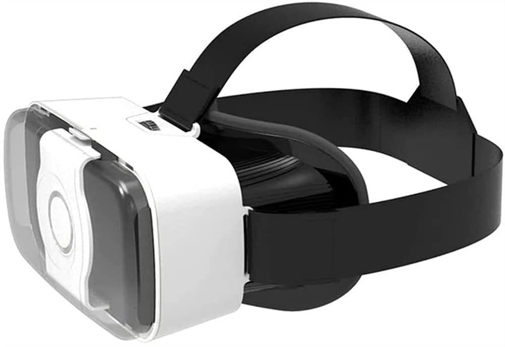 SMSOM 3D VR Glasses, VR Headset Compatible with iOS & Android - Universal Virtual Reality Goggles for Kids & Adults - White