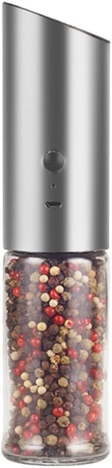 Electric Salt and Pepper Grinder USB Rechargeable Mill Adjustable Coarseness Automatic Spice Milling Machine Kitchen Tool