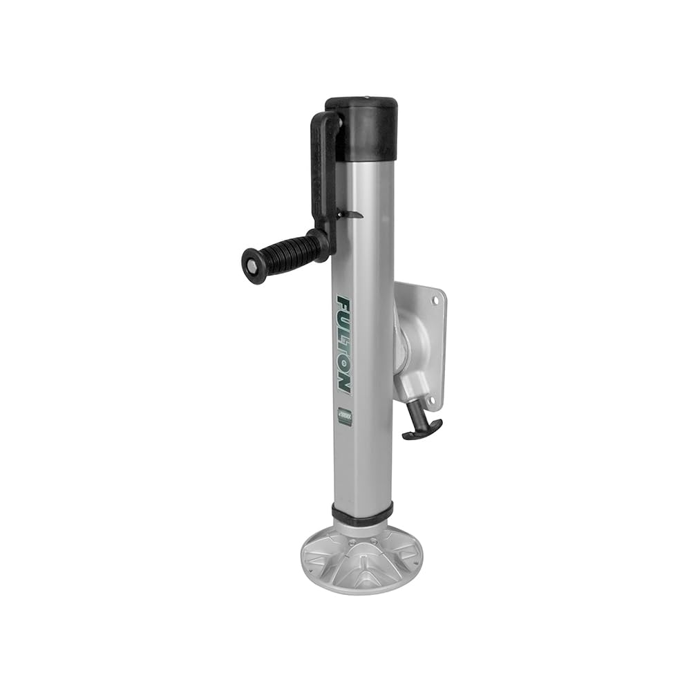 Fulton 1413230134 F2 Marine Trailer Jack, 2,000 lbs. Lift Capacity, Sidewind, Bolt-On Side Mount, 10 Inch Travel
