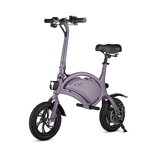 Jetson Bolt Electric Bike, Foot Pegs, Easy-Folding, Built-In Carrying Handle, Twist Throttle, Cruise Control, Up To 15.5 MPH, Range Up To 15 Miles, Ages 13+, Lilac, JBOLT-LLC