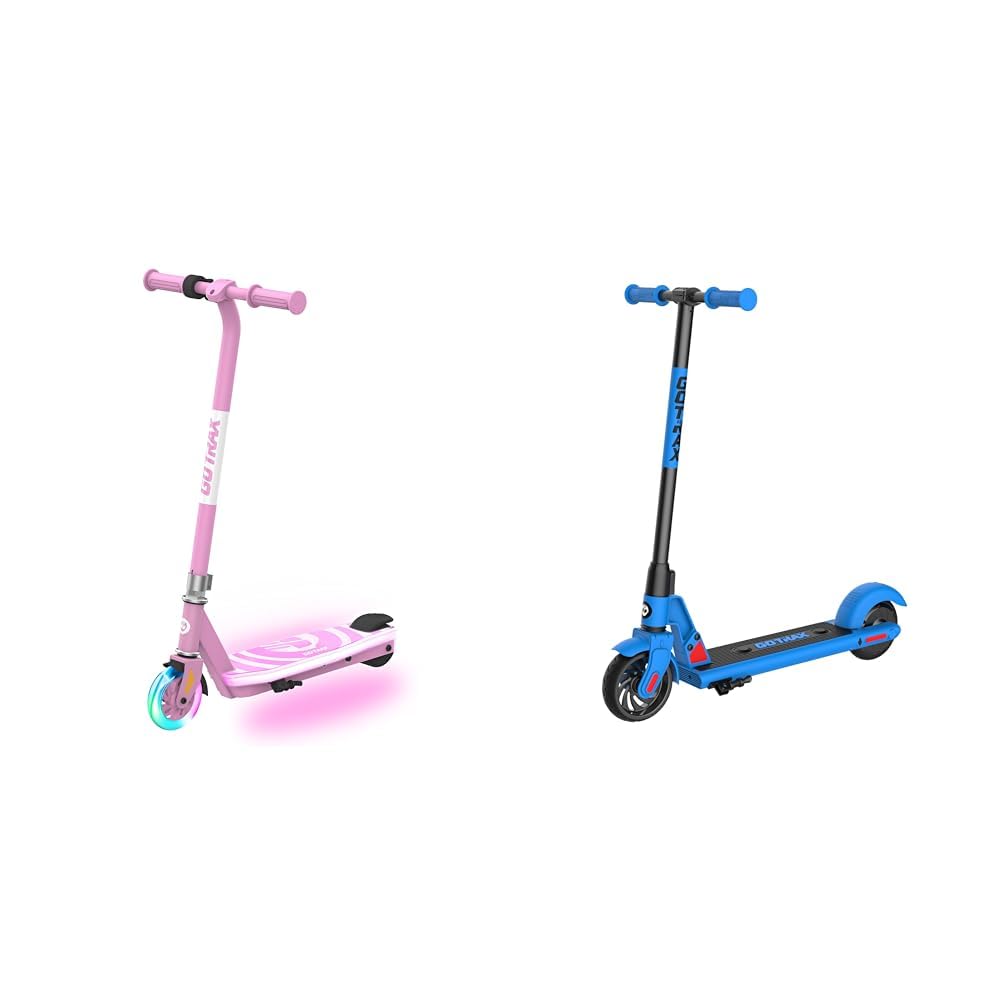 Gotrax Kids Electric Scooters Bundle - Scout PRO (5.0', 3.5') and GKS (Blue)