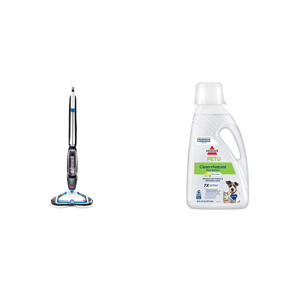 Bissell SpinWave Expert Hard Floor Spin Mop, 20393 PET Natural Cleaning Formula