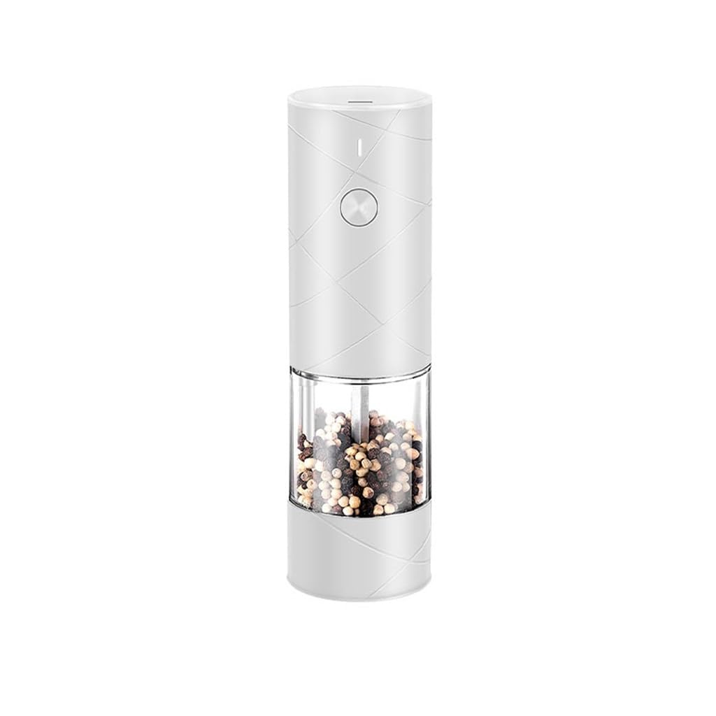 MFORTAB Kitchen Utensils Electric Black Pepper Grinder Rechargeable Rose Salt Pepper Spice Seasoning Grinder(Onecolor)