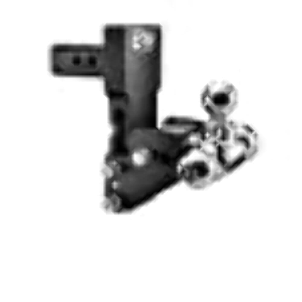 B&W Trailer Hitches MultiPro Tow & Stow Adjustable Trailer Hitch Ball Mount Compatible with MultiPro Tailgate - Fits 2" Receiver, Tri-Ball (1-7/8" x 2" x 2-5/16"), 4.5" Drop, 10,000 GTW - TS10066BMP