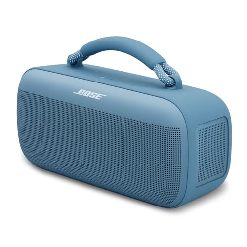 Bose SoundLink Max Portable Speaker, Large IP67 Waterproof Bluetooth Speaker, Up to 20 Hours of Playtime, USB-C, Built-in 3.5mm AUX Input, Blue Dusk