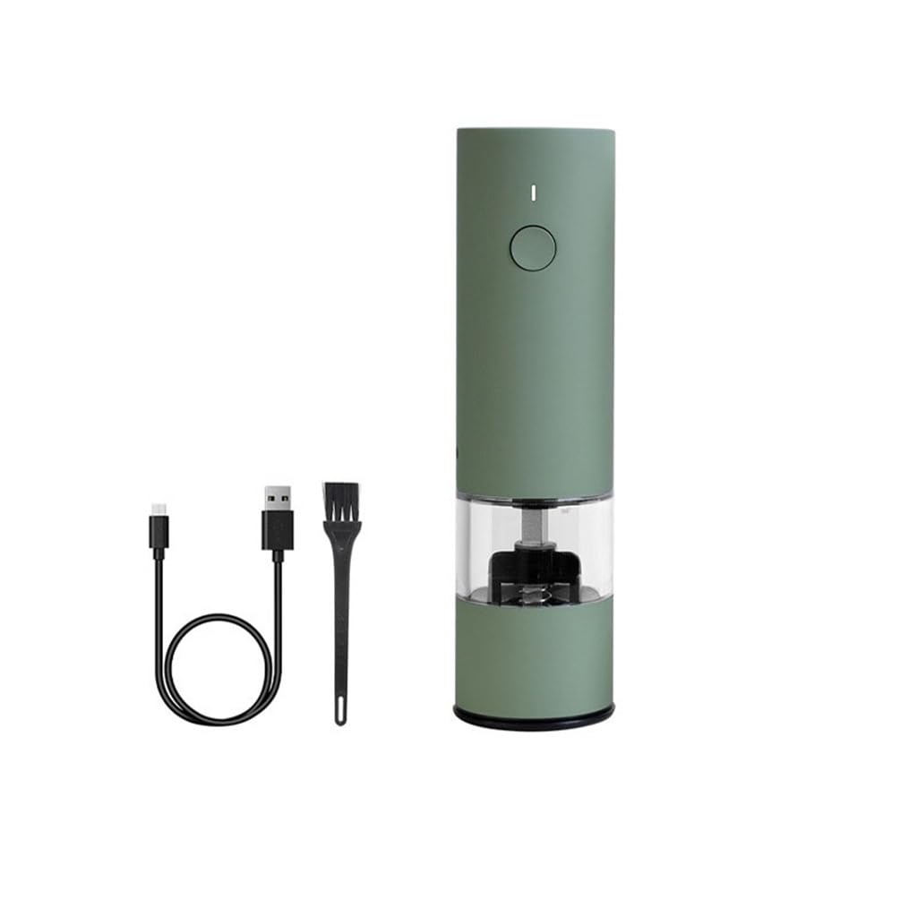 MFORTAB Outdoor Portable Small Grinder Kitchen Tools Rose Salt Grinder Electric Pepper Grinder(Gray)