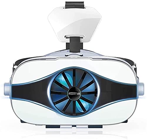 KouRy 3D VR Glasses, Virtual Reality Headset, 3D VR Glasses 105°FOV VR for 4.0-6.3 inch iOS & Android Smartphone, VR Glasses Gift for Kids and Adults (Color: White)
