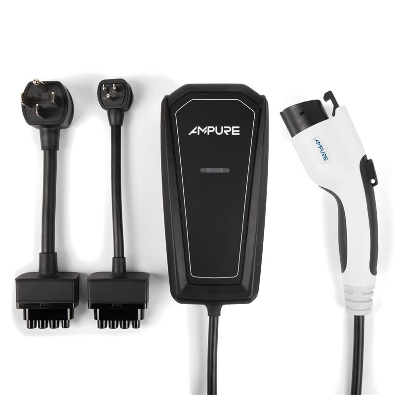 Portable Level 2 EV Charger – 32A Fast Charging for Electric Cars, 120/240V NEMA 14-50 Plug, 20ft Cable, SAE J1772–UL & Energy Star Certified, Indoor/Outdoor, Home/Travel Compatible w/All EVs & PHEVs