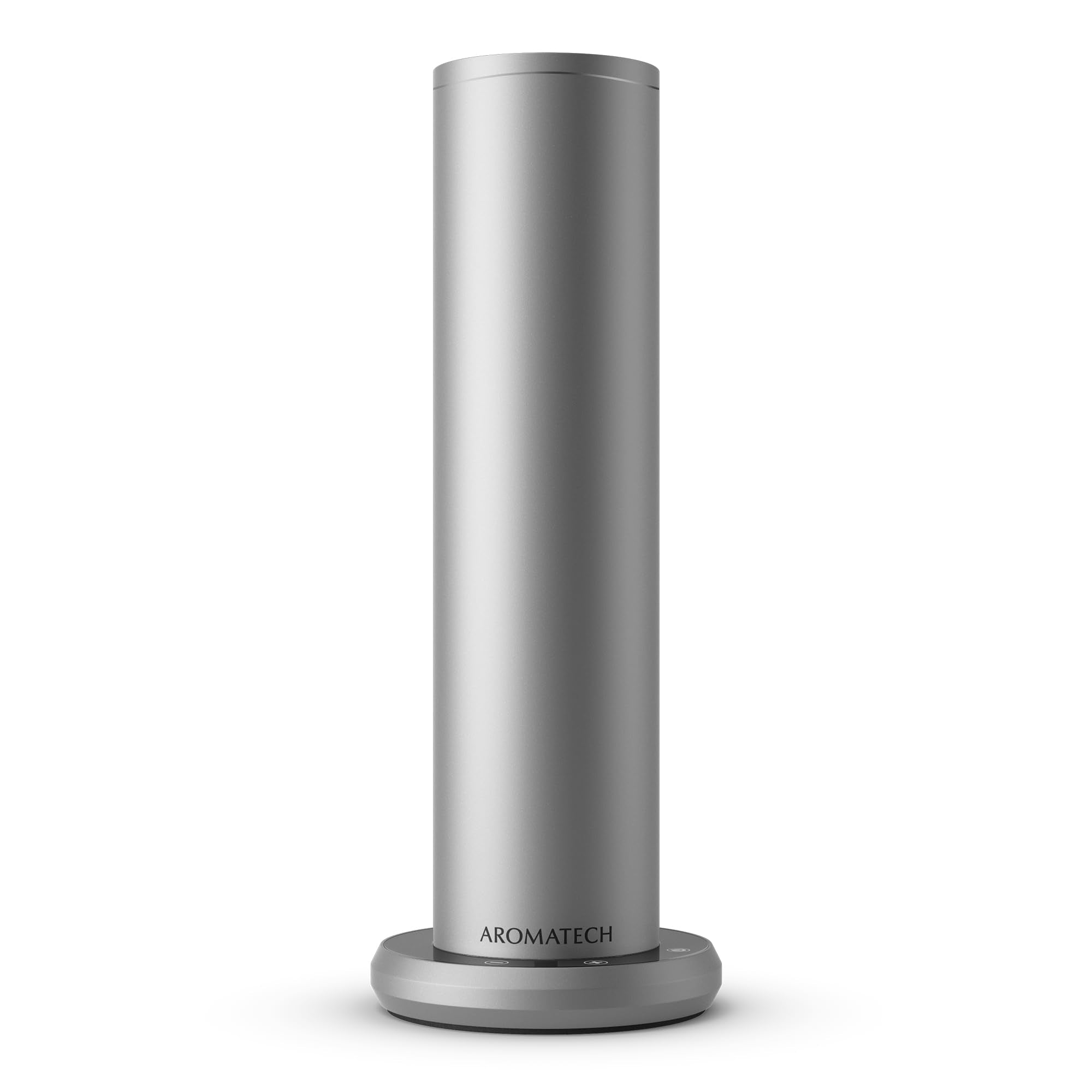 AromaTech New AroMini BT Plus Scent Diffuser w/Bluetooth – Cold-Air Diffusion Scent Machine for Home, Office, Hotel, Spa – Nebulizing Diffusion System for Essential Oil Blends (Silver)