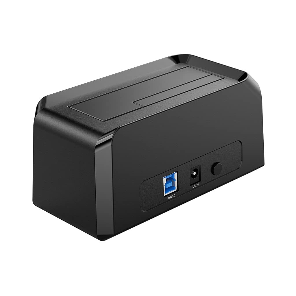 ZHCHAO 3.0 to SATA HDD Docking Station Reader for 2.5/3.5 Inch HDD SSD Single-Bay Hard Drive Docking Station Support 18TB