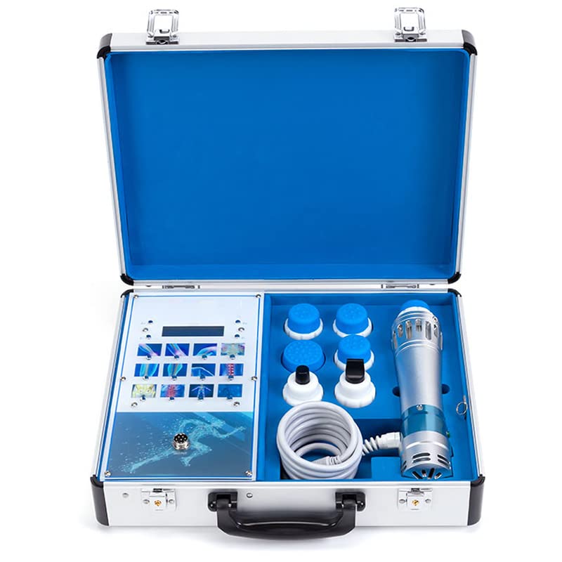 dh beauty ED Shockwave Therapy Machine, Effective Electromagnetic Shock Im-p-ulse Waves Body Massager Muscle Pain Relief ED Treatment Blue 21.5cm x 6cm x 6cm 1602 0