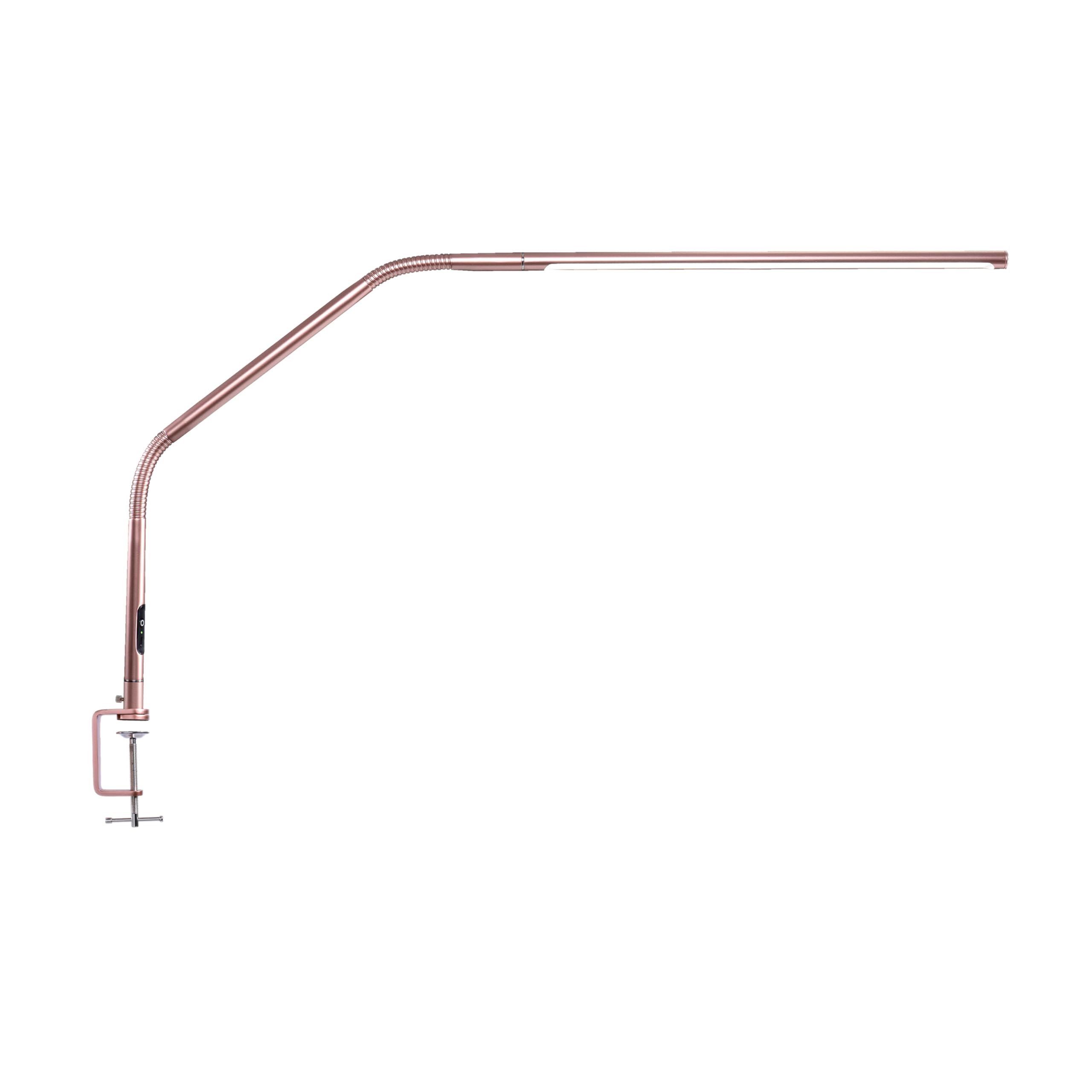 daylight Slimline 4™ LED Table Lamp in Rose Gold - 6,000K, 3,200 Lux, 4 Brightness Levels, USB-C Charging Port, Anti-Glare Diffuser, Flexible Design, Art & Craft, Sewing, Nail Salon