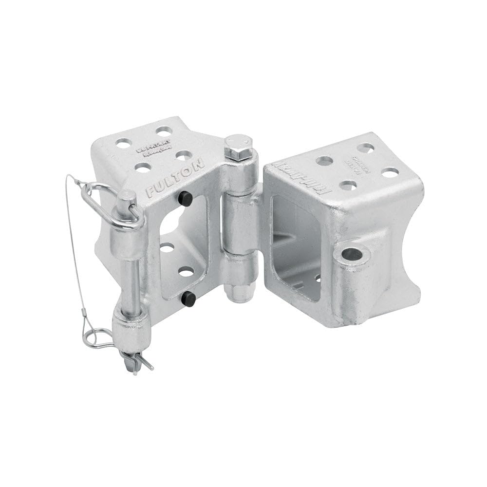 Fulton HDPB350101 Bolt On Folding Trailer Tongue Swing Away Hinge Kit for 2 Inch x 3 Inch Trailer Beams, 9,000 lbs. Capacity, Helps Reduce Trailer Length for Storage