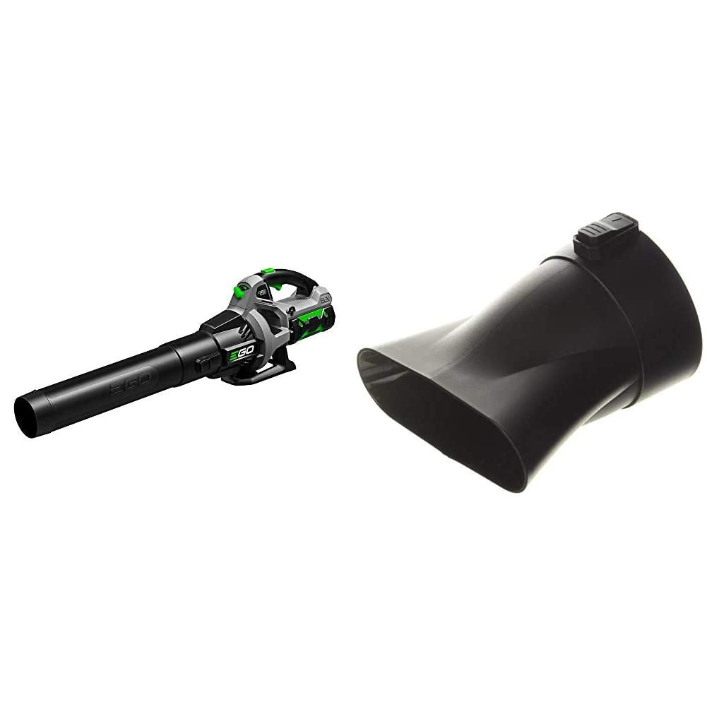 EGO Power+ LB5302 3-Speed Turbo 56-Volt 530 CFM Cordless Leaf Blower (2.5Ah Battery and Charger Included) + AN5300 Blower Flat Nozzle