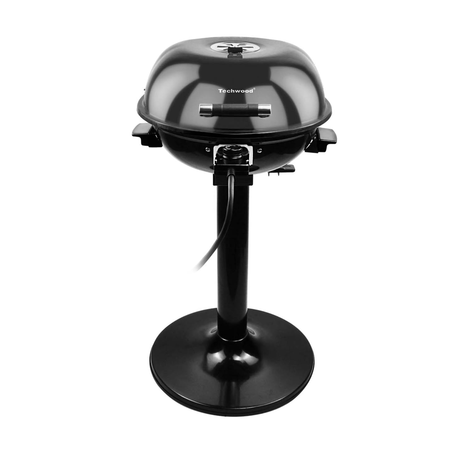 Techwood 1600W Indoor Outdoor Electric Grill, Electric BBQ Grill, Portable Removable Stand Grill, Black